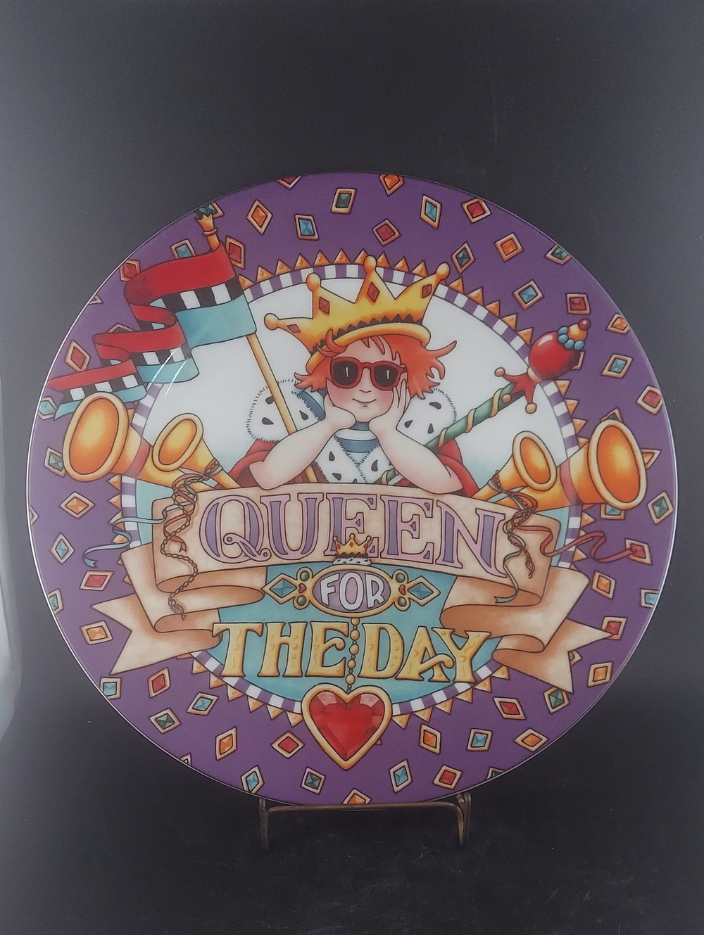 Mary Engelbreit Queen for the Day Decorative Party Plate - 10.5" Round
